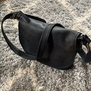 Vintage Coach Leather Black Purse